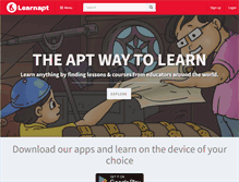 Tablet Screenshot of learnapt.com
